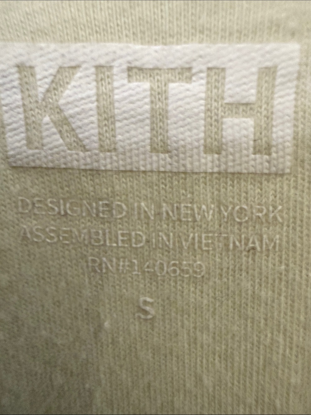 Kith Off-White Ribbed Racerback Crop Tank - Picture 4 of 4